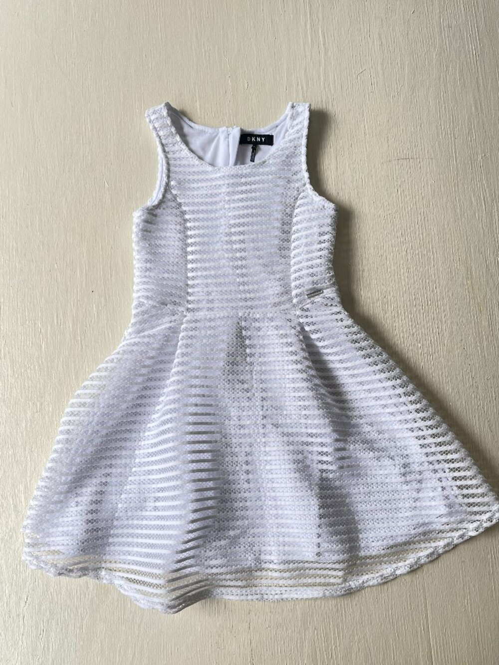 dkny youth white summer dress size 12